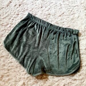 Juicy Couture Velvet McBling Y2K Casual Sleepwear Cozy Comfort Shorts Womens L